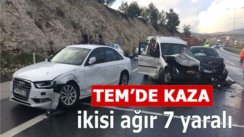 TEM'de Feci Kaza: İkisi Ağır 7 Yaralı