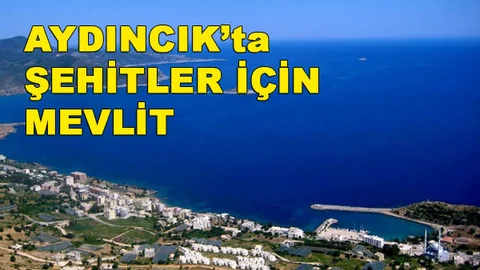 Mersin Aydıncık'ta Şehitler İçin Mevlid-i Şerif