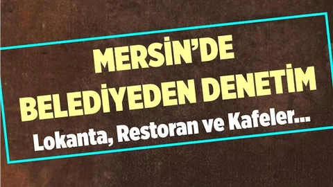 Belediyeden Lokanta, Restoran ve Kafelere Denetim