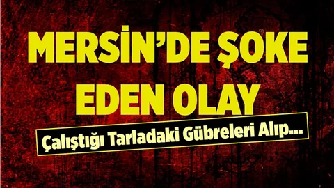 Mersin'de Pes Dedirten Olay