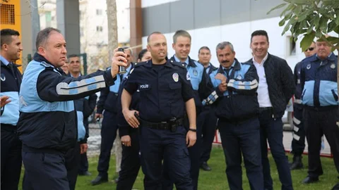 Erdemli Belesiyesi Zabıtalarına Uygulamalı Biber Gazı Eğitimi