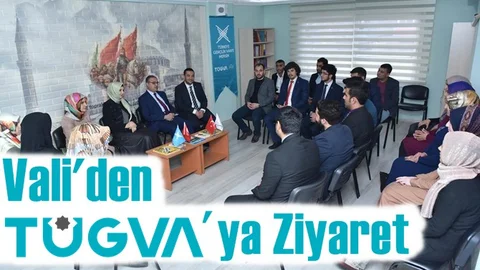 Vali Su'dan TÜGVA Mersin'e Ziyaret