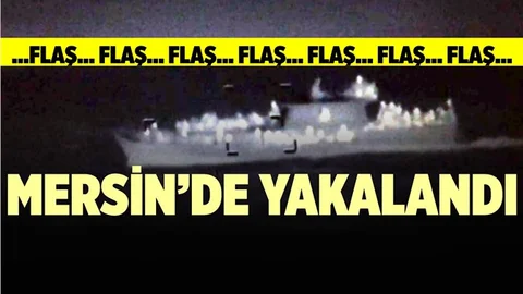 Mersin Açıklarında Göçmen Teknesi Yakalandı