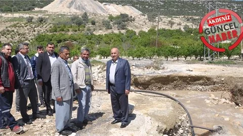 Çamlıyayla’daki Etkili Yağışların Köylere Verdiği Zarar Araştırılıyor