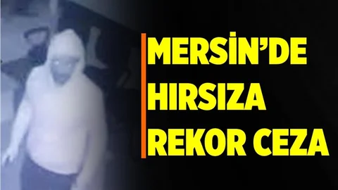 Mersin'de Hırsızlık Zanlısına Rekor Ceza