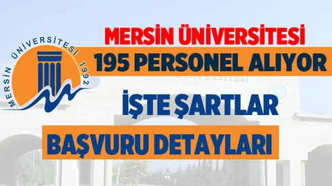 Mersin Üniversitesi 195 Personel Alıyor