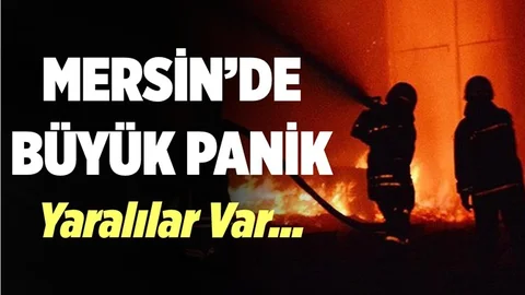 Mersin'de 5 Katlı Binada Yangın Paniği