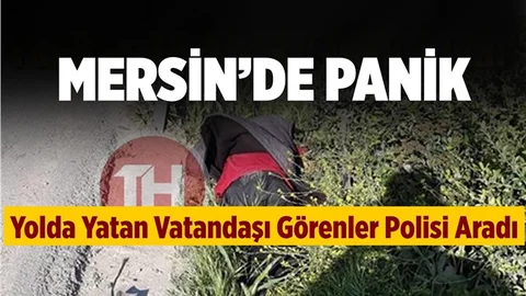 Mersin'de Otoyol Kenarında Büyük Panik