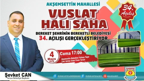Vuslat Halı Saha Cuma Günü Açılıyor
