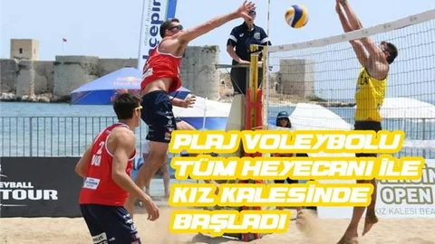 Plaj Voleybolu Tüm Heyecanı İle Kız Kalesinde Başladı