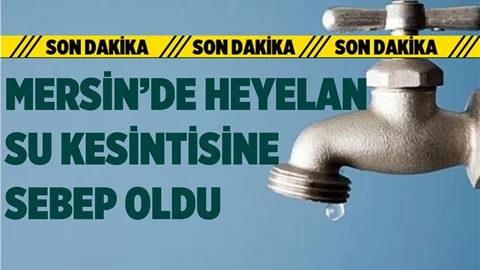 Mersin'de Meydana Gelen Heyelan Vatandaşı Susuz Bıraktı