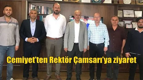 Cemiyet’ten Mersin Üniversitesi Rektörü Çamsarı’ya Ziyaret