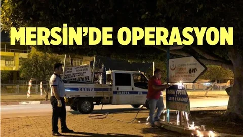 Mersin'de Yol Kenarı Temizliği Yapıldı