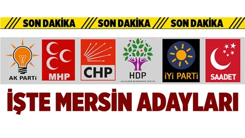 İşte Siyasi Partilerin Mersin Milletvekili Adayları