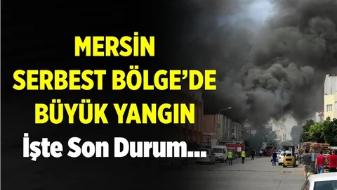 Mersin Serbest Bölge Alevlere Teslim Oldu