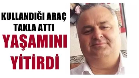 Mersin'de Kaza, Şoförün Kontrolünü Kaybettiği Araç Takla Atarak Uçuruma Yuvarlandı