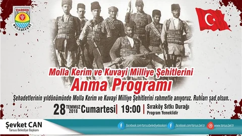 Molla Kerim ve Kuvayi Milliye Şehitleri, Sıraköy Mahallesi’nde Anılacak