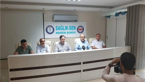 Sağlık-Sen Mersin Şubesinden Şiddet Olayına İlişkin Basın Açıklaması Geldi