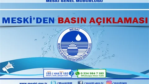 MESKİ'den Su Kesintisi Bilgilendirmesi