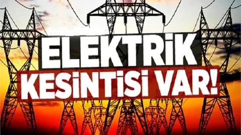 Yarın (Cuma günü) Kesintileri, Mersin Elektrik Kesintisi