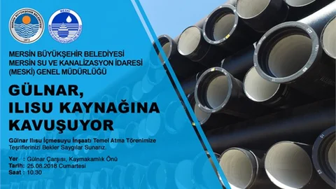 "Gülnarın Ilısu Özlemi Son Buluyor" Gülnar Ilısu İçmesuyu Projesi’nin Temeli Atılıyor