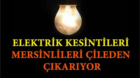 Elektrik Kesintileri Mersinlileri Çileden Çıkartıyor