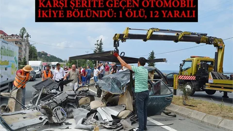 Mersin Tur Otobüsü Kaza Yaptı