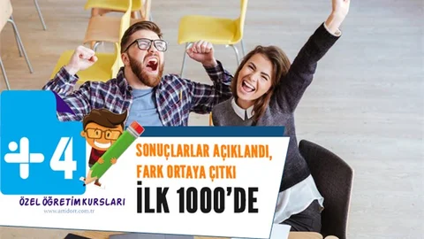 Artı Dört Farkıyla Başarı Sıralamasında İlk 1000'de Yerini Aldılar