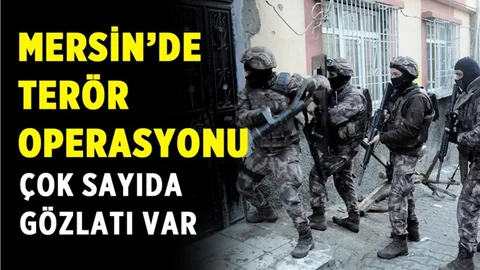 Mersin'de Terör Örgütü Operasyonu