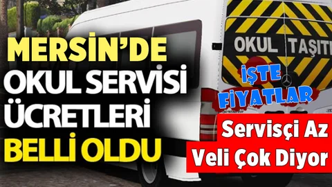 Mersin'de Öğrenci Servisleri Belli Oldu. İşte Yeni Fiyatlar!