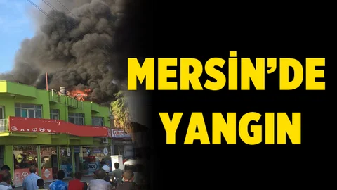 Mersin'de Korkutan Yangın