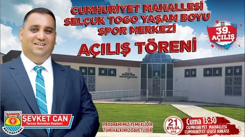 Selçuk Togo Yaşam Boyu Spor Merkezi 21 Eylül’de Açılıyor