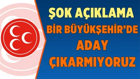 Devlet Bahçeli'den Açıklama "Bir Büyükşehirde Aday Çıkarmıyoruz"