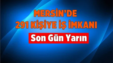 Mersin'de 291 Kişiye İş imkanı