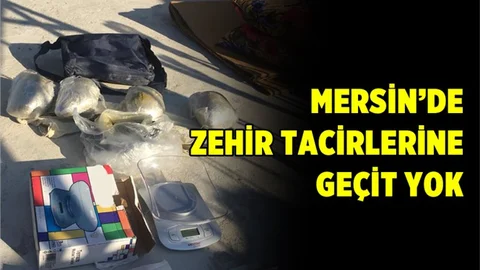 Mersin Polisinden Zehir Tacirlerine Operasyon