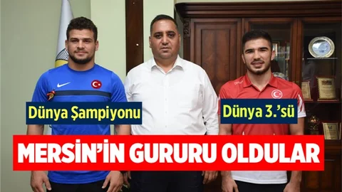 Mersin'in Gurur Oldular! Dünya Şampiyonu ve 3'ncüsünü Ödüllendirdi