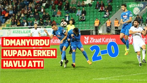 Tarsus İdmanyurdu, Ziraat Türkiye Kupasında Çaykur Rize'ye Elendi