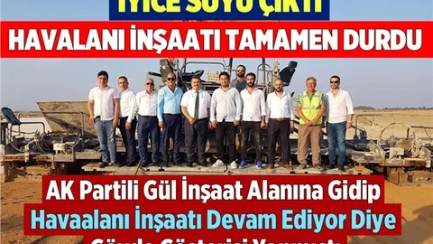 Mersin Çukurova Bölgesel Havalimanında Çalışmalar Yine Durdu
