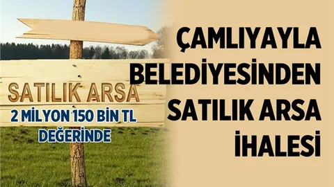 Çamlıyayla Belediyesinden Arsa Satışı. Çamlıyayla'da Satılık Arsalar