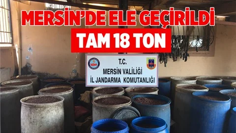 Mersin'de 18 Ton Sahte Rakı Ele Geçirildi