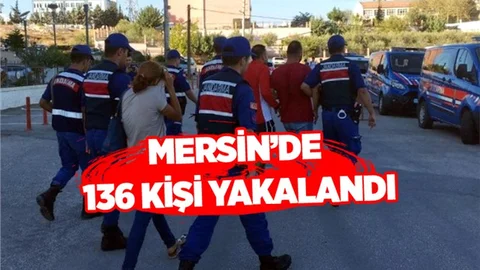 Mersin'de Jandarma Ekipleri Aranan 136 Kişi Yakalandı