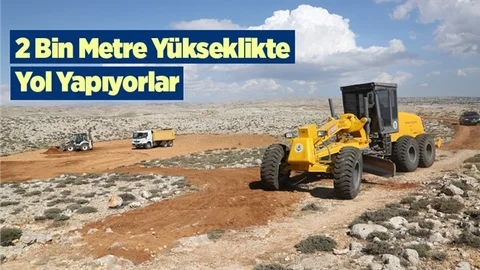 Mersin'de 2 Bin Rakımda Yol Çalışması
