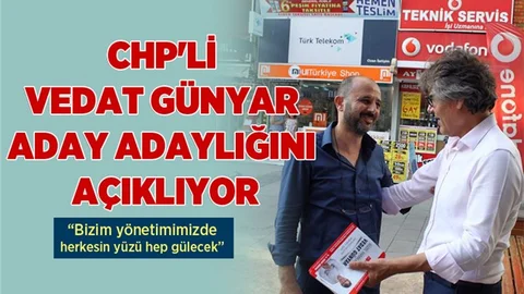CHP'nin Doktor Adayı Vedat Günyar Aday Adaylık Açıklaması Yapıyor