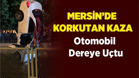 İçinde 4 Kişinin Bulunduğu Otomobil, Akşam Saatlerinde Kanala Uçtu