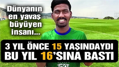 Dünyanın En Yavaş Büyüyen İnsan. Üç Yılda Sadece 1 Yaş Yaşlanmış