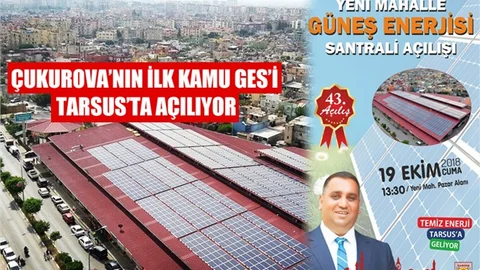 Tarsus Kendi Elektriğini Kendisi Üretecek