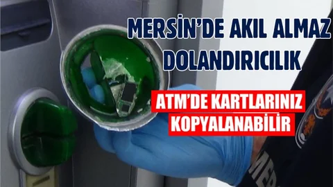 Mersin'de Atm'lerde Kopyaladıkları Kartlarla Vurgun Yaptılar