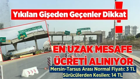 Mersin-Tarsus Otoyolunu Kullananlar Dikkat!