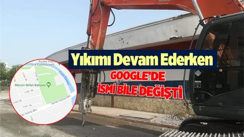 Google, yıkılan Tevfik Sırrı Gür Stadının adını değiştirdi.
