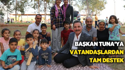 Başkan Tuna’ya, Vatandaşlardan Tam Destek
